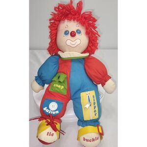 Amtoy Learn To Dress Clown Plush Stuffed Toy American Greetings 1983 Vintage